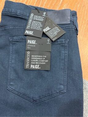 PAIGE Lennox Slim Men's Jeans - Dark Navy Blue